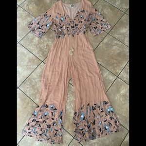 JAASE L Rayon tasseled Boho Jumpsuit